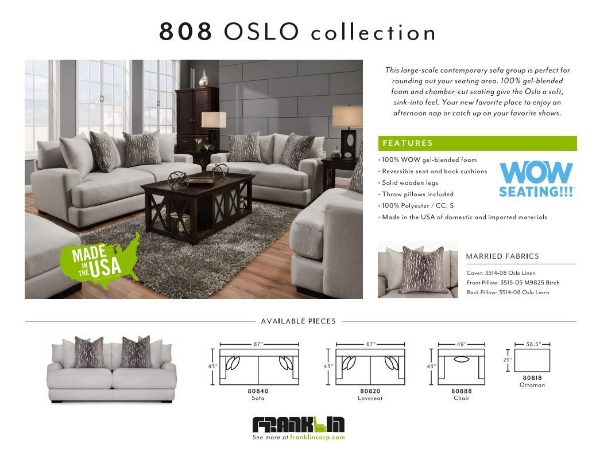 Picture of Oslo Linen Sofa