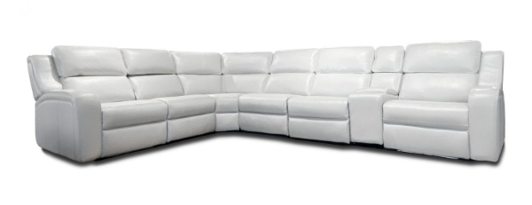 Picture of Mirage 5 PC Fog Sectional (Table & Armless Chairs)