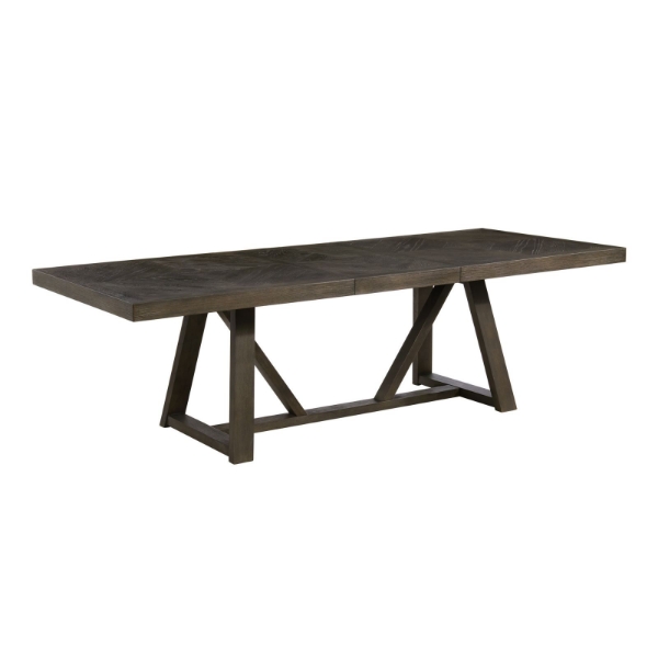 Picture of Hearst Table with 4 Upholstered Chairs & Bench