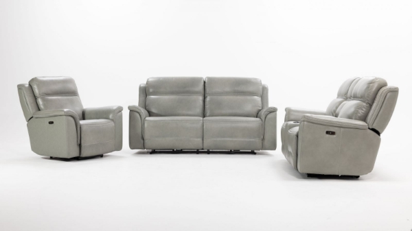 Picture of Moccasin Stitch Grey Power Sofa